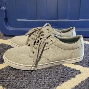NWT Vans 9.5 Gray lace up sneakers with polka dot detail